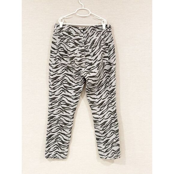 Reformation Julia crop zebra high cigarette crop jeans size 27 - Picture 5 of 5